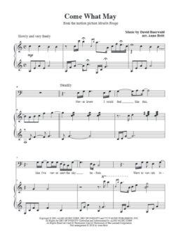 Come What May (from Moulin Rouge) - vocal solo