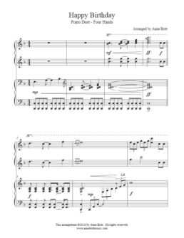 Happy Birthday (piano duet)