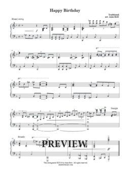 Happy Birthday (piano solo)