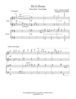 He Is Risen (piano duet)