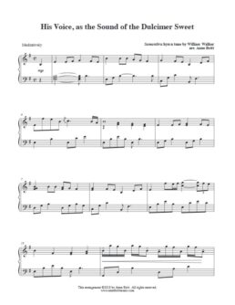 His Voice, as the Sound of the Dulcimer Sweet (intermediate)