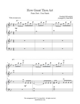 How Great Thou Art (piano duet)