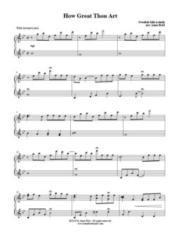How Great Thou Art (piano solo)