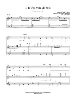 It Is Well with My Soul (vocal duet or solo, higher key)