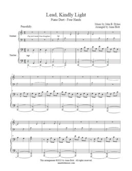 Lead, Kindly Light (student/teacher piano duet)