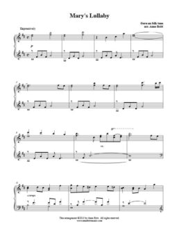 Mary's Lullaby (piano solo)