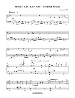 Michael Row, Row, Row Your Boat Ashore (rock/swing remix of two rowing songs)