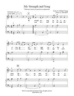 My Strength and Song (vocal round)