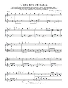 O Little Town of Bethlehem (piano solo feat. two different melodies)
