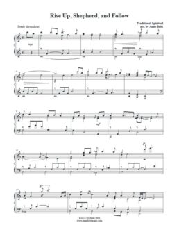 Rise Up, Shepherd, and Follow (piano solo)