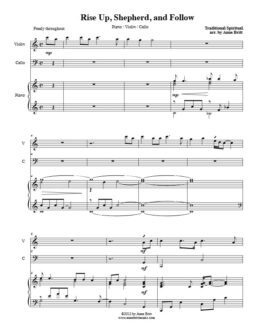 Rise Up, Shepherd, and Follow (piano/violin/cello)