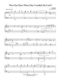Were You There When They Crucified My Lord? (piano solo - early intermediate)