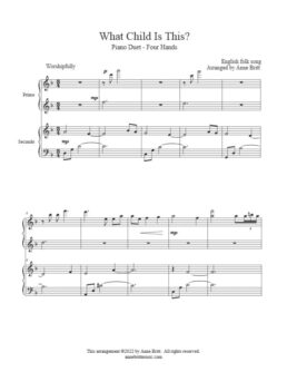 What Child Is This? (piano duet)
