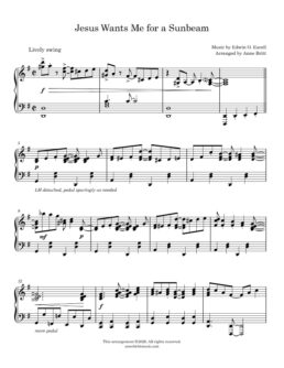 Jesus Wants Me for a Sunbeam (piano solo)