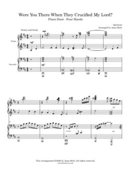 Were You There When They Crucified My Lord? (piano duet)