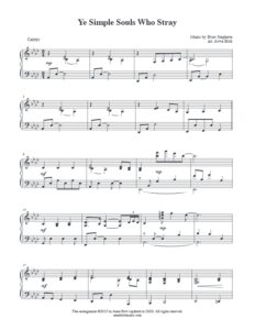 Eventide songbook - songs of faith and worship for piano solo